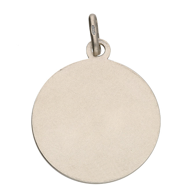 Joli Beau Oxidised Sterling Silver Large St Christopher