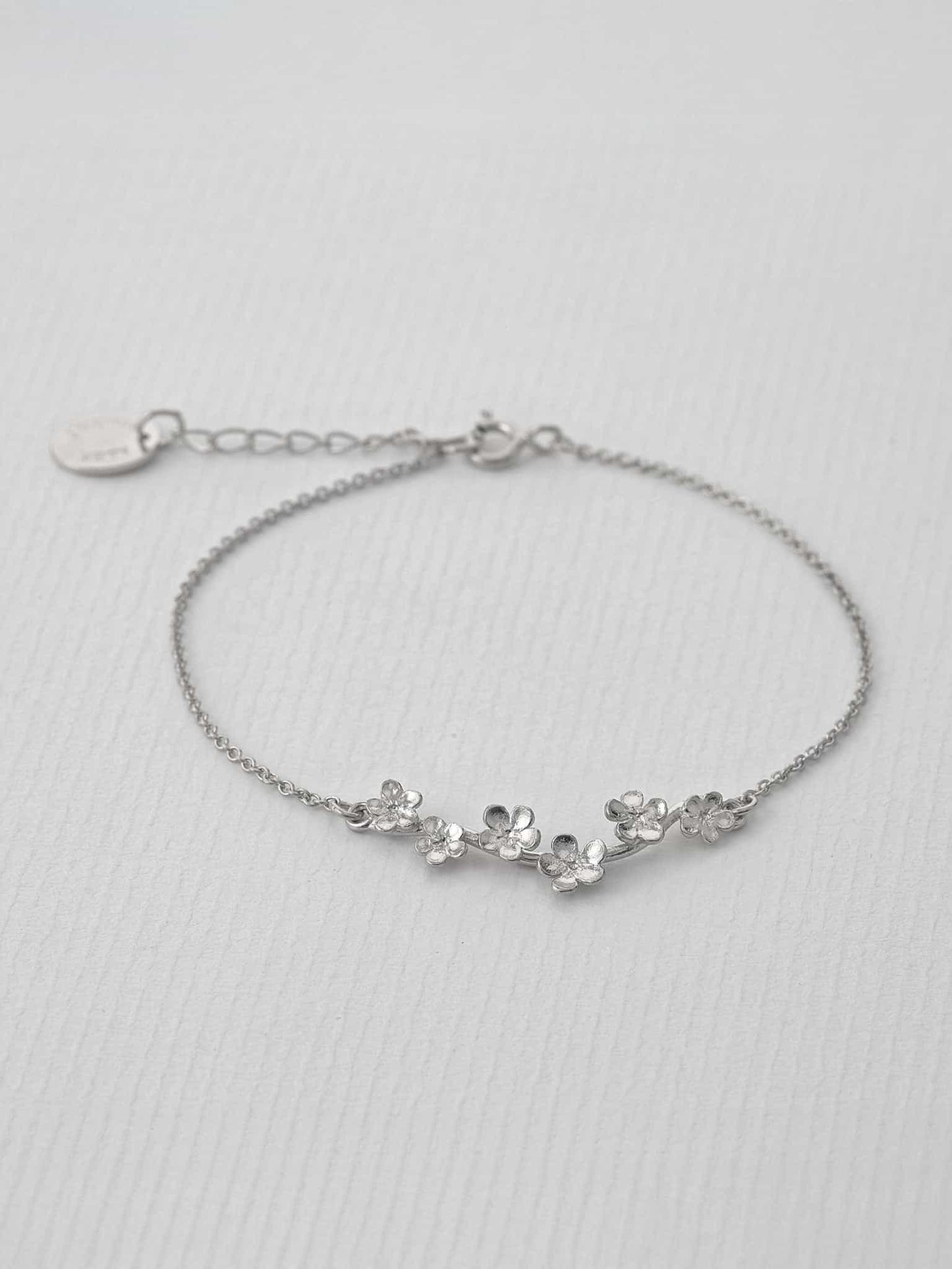 Alex Monroe Sterling Silver Forget Me Not Bracelet