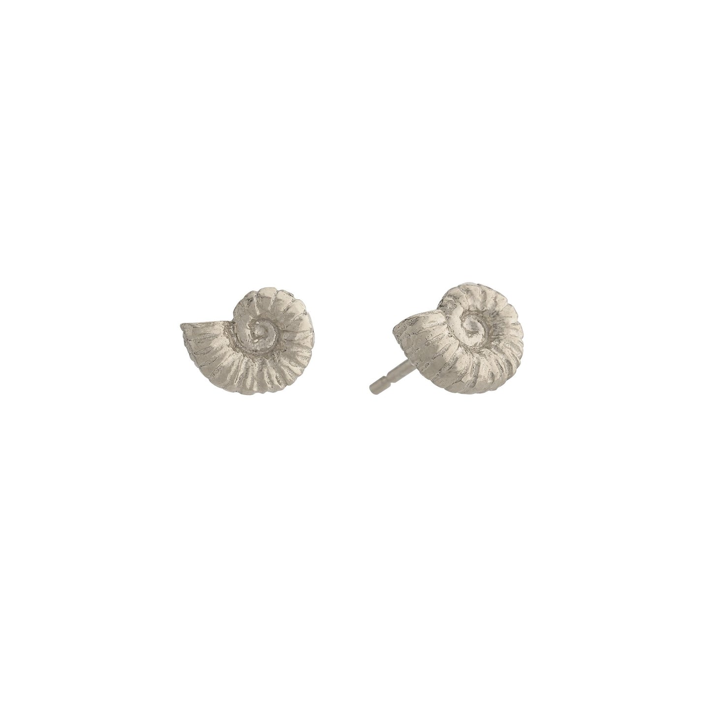 Alex Monroe Sterling Silver Ammonite Stud Earrings