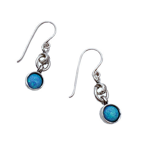 Sterling Silver Drop Opalite Hook Earrings