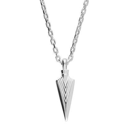 Sterling Silver Arrow Tip Necklace
