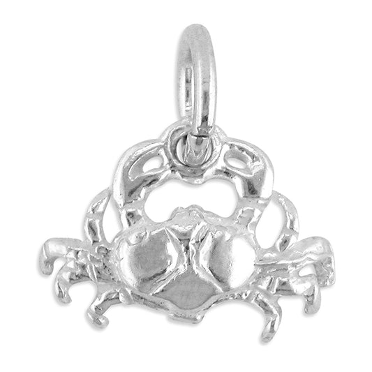 Sterling Silver Crab Cancer Charm