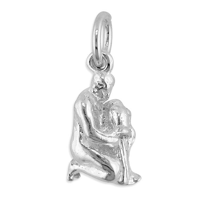Sterling silver Zodiac Aquarius