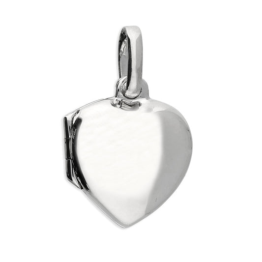 Joli Beau Sterling Silver Small Plain Polished Heart Locket