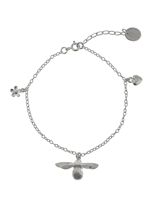 Alex Monroe Sterling Silver Baby Bee Bracelet