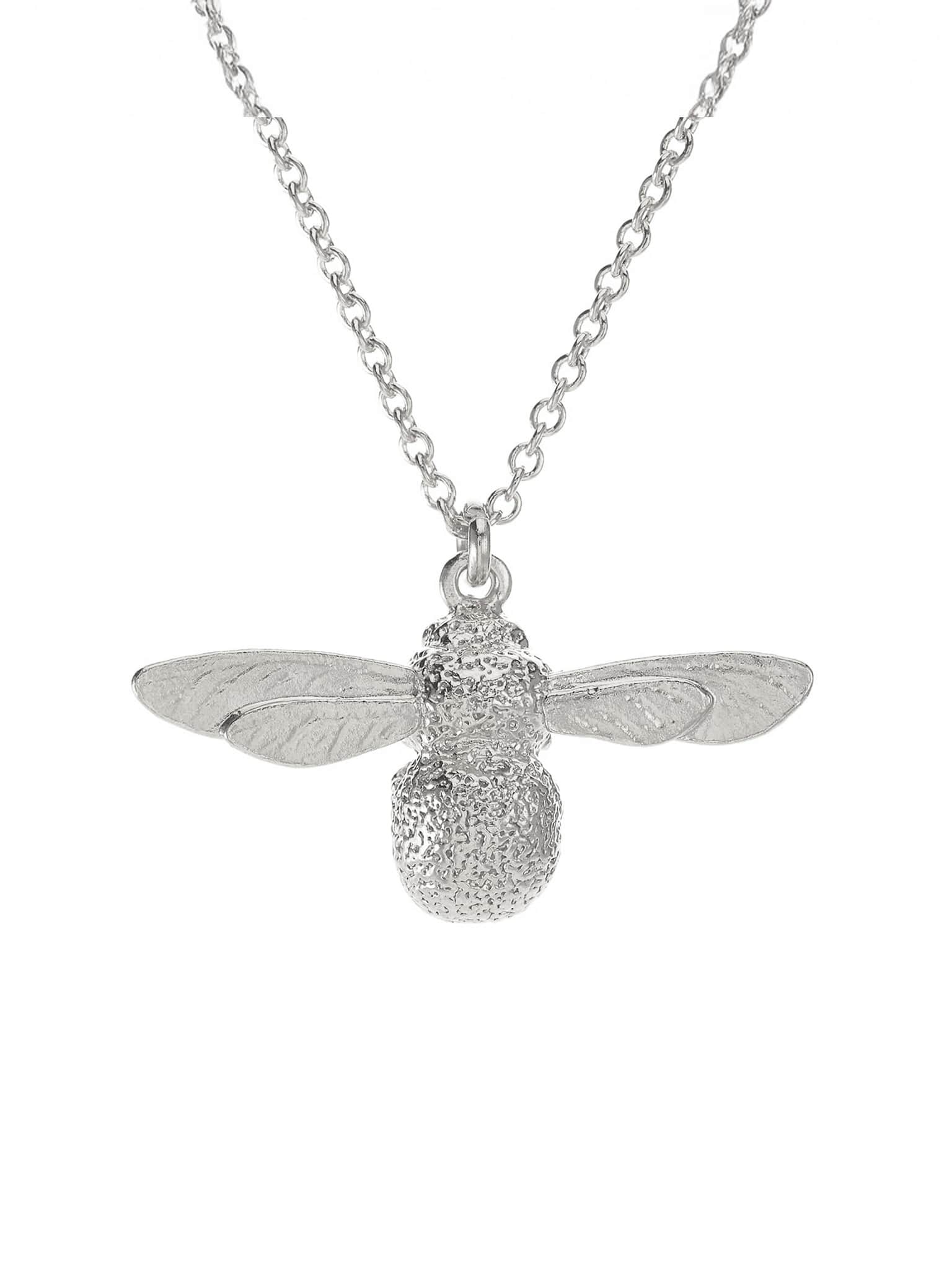 Alex Monroe Silver Baby Bee Necklace