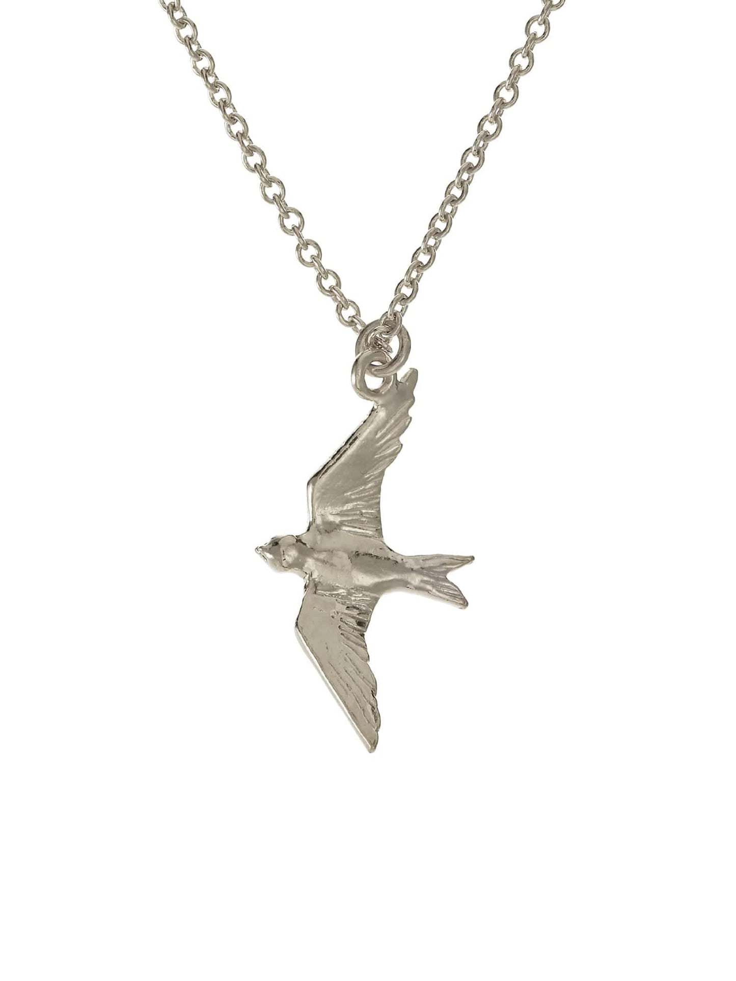 Alex Monroe Sterling Silver Flying Swallow Necklace