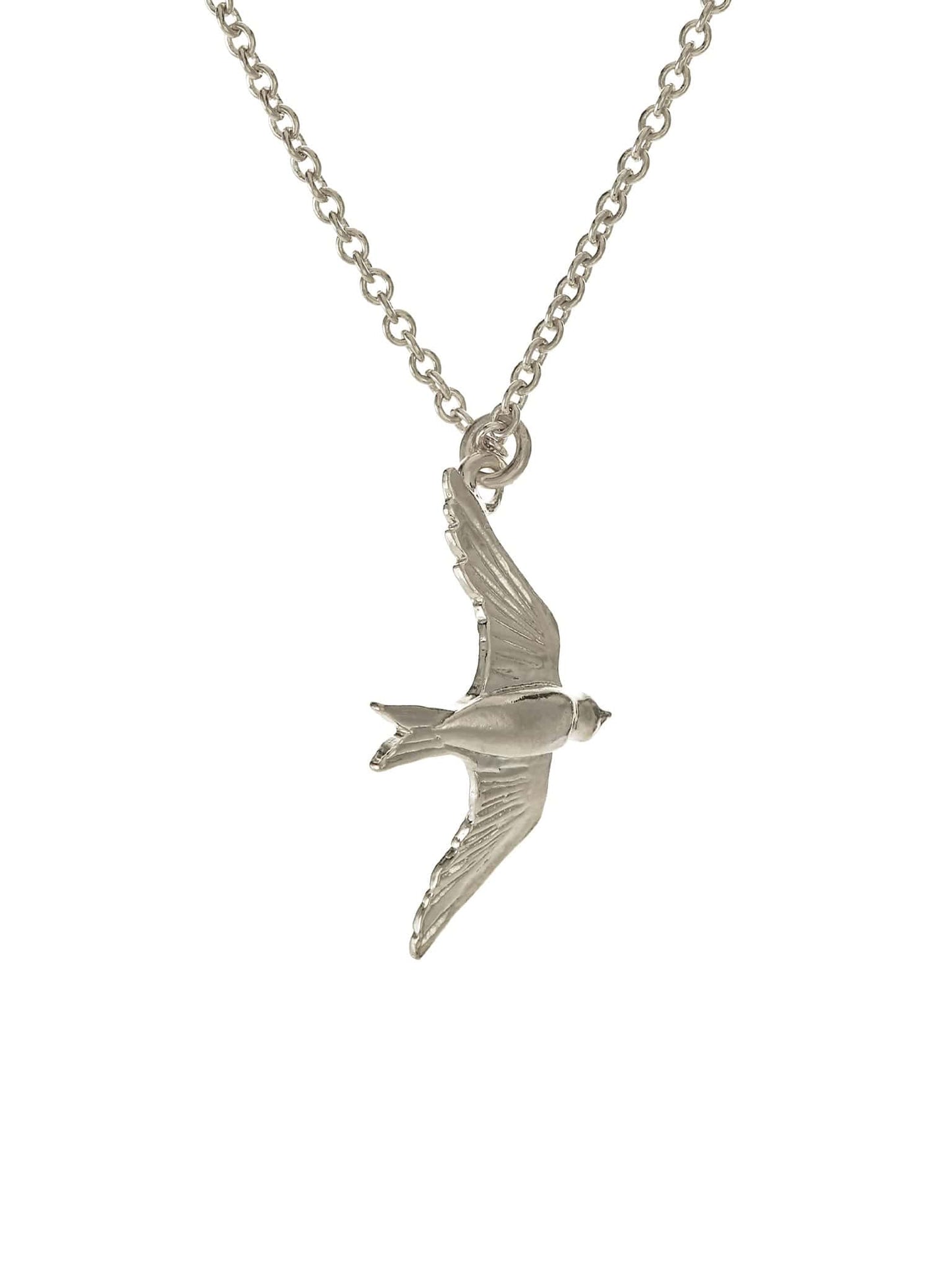 Alex Monroe Sterling Silver Flying Swallow Necklace
