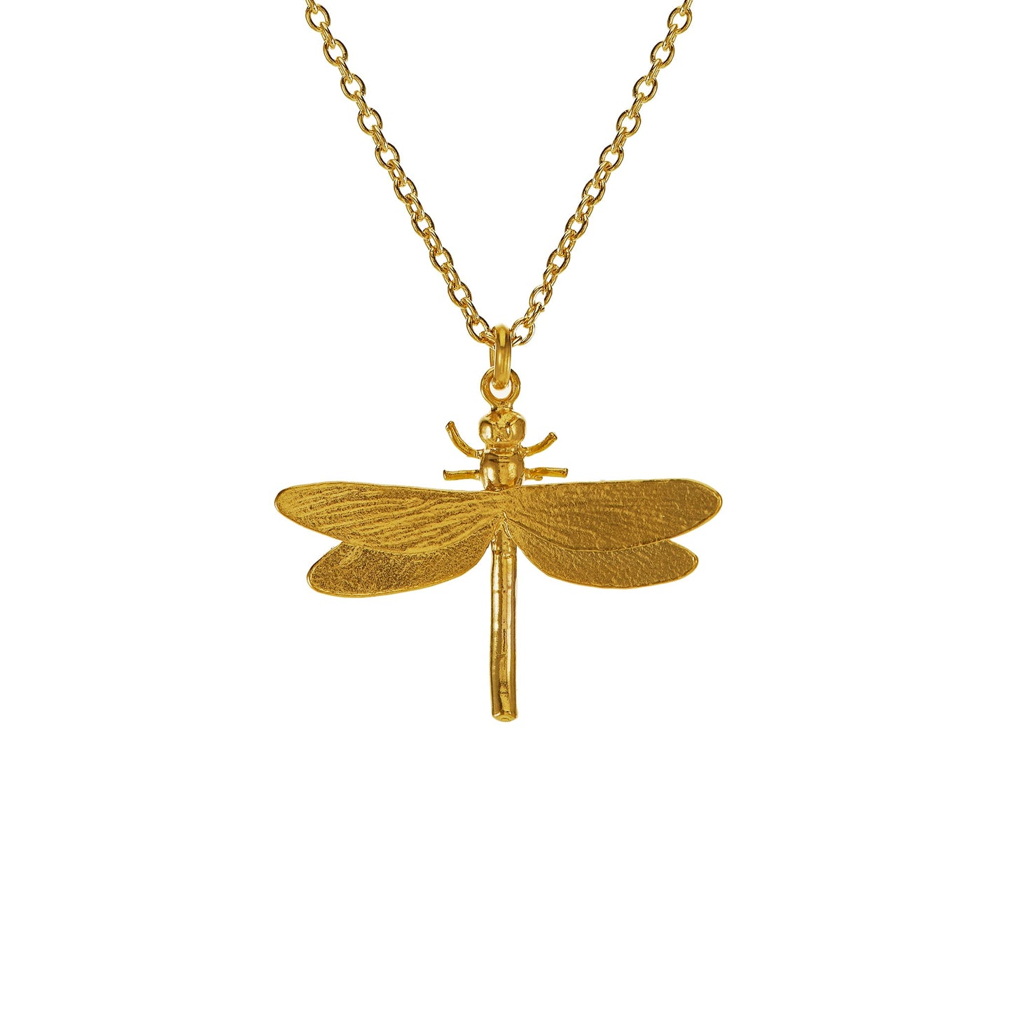 Alex Monroe Gold Vermeil Dragonfly Necklace
