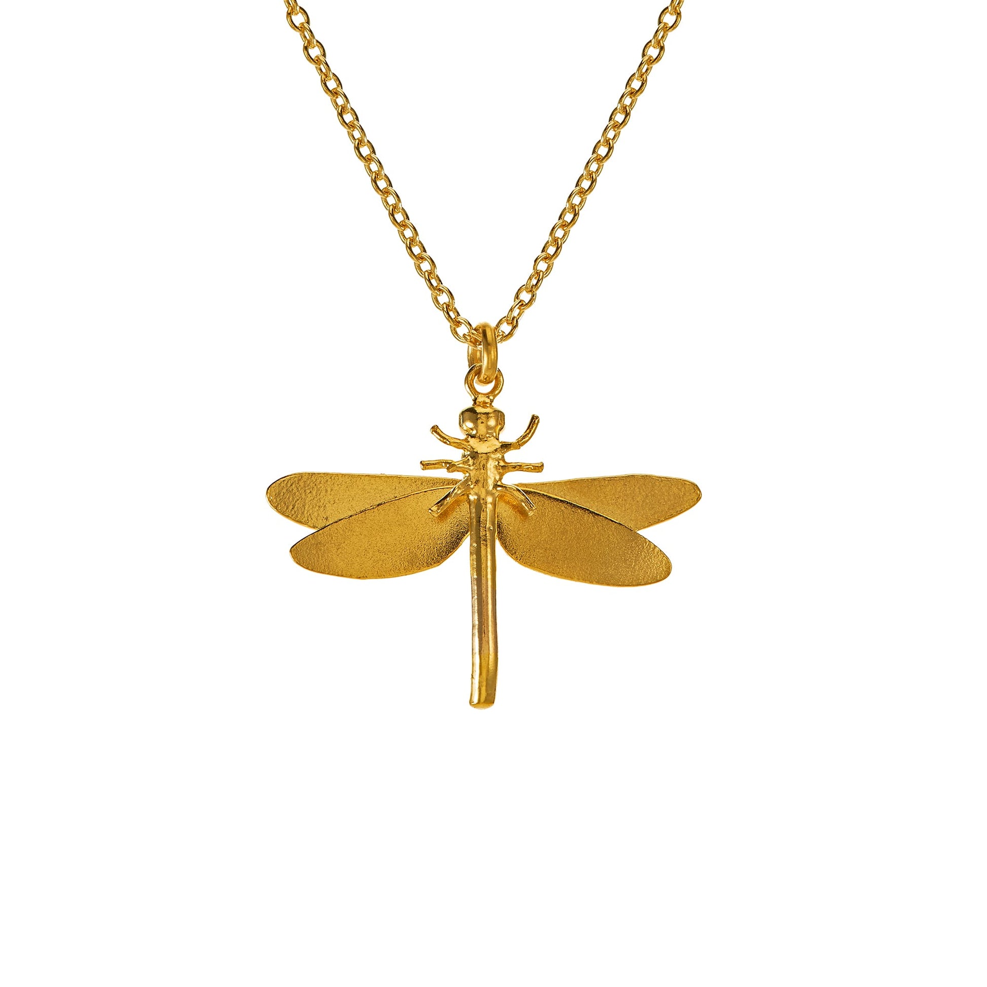 Alex Monroe Gold Vermeil Dragonfly Necklace