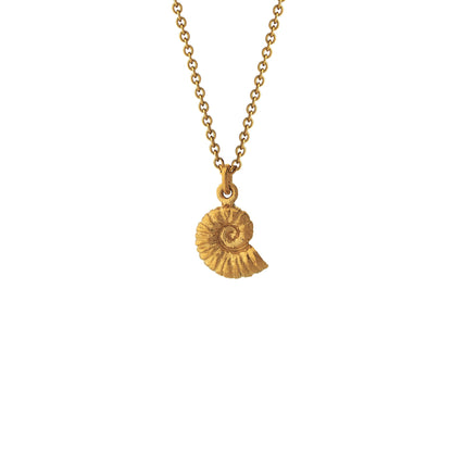 Alex Monroe 22 carat Gold Vermeil Ammonite Necklace