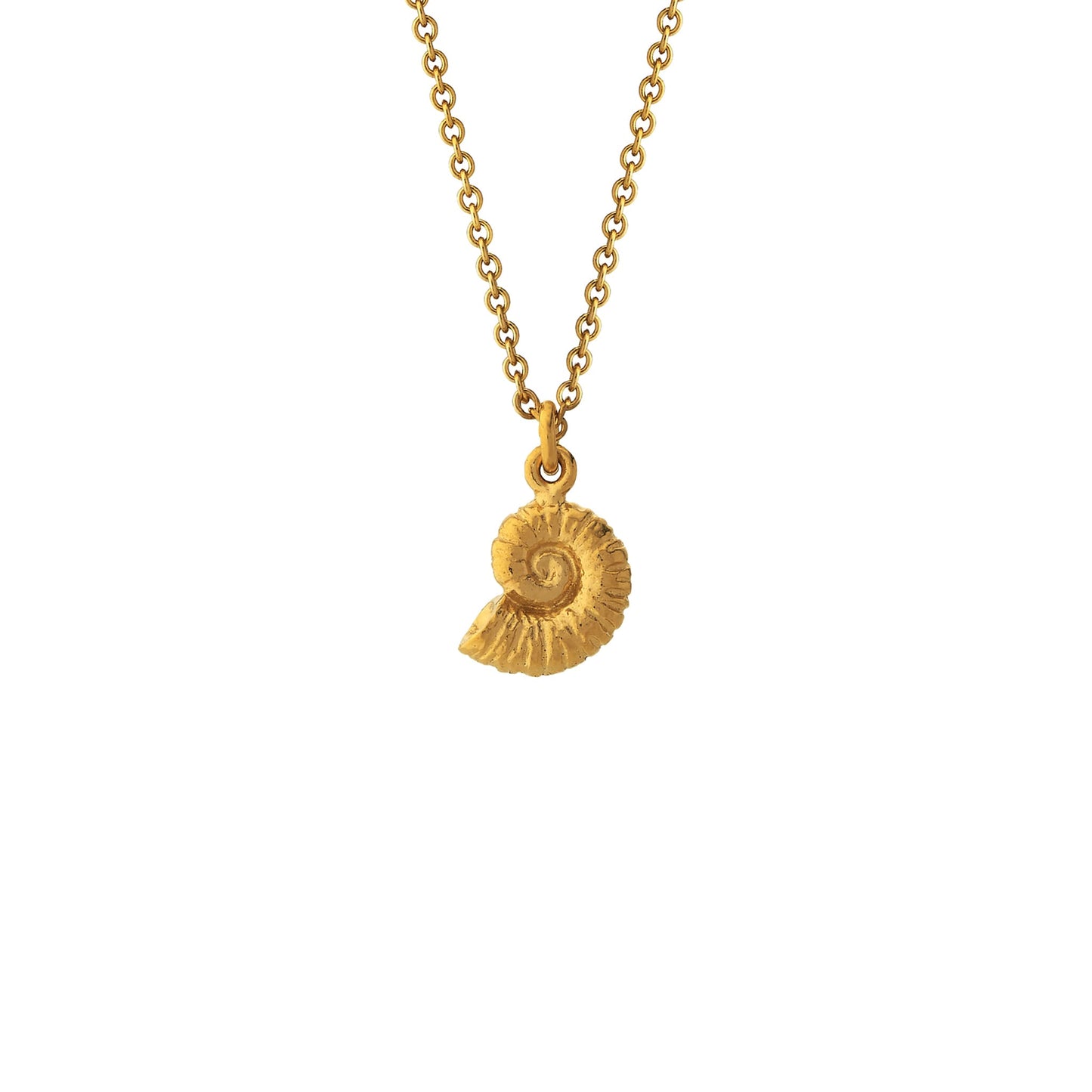 Alex Monroe 22 carat Gold Vermeil Ammonite Necklace