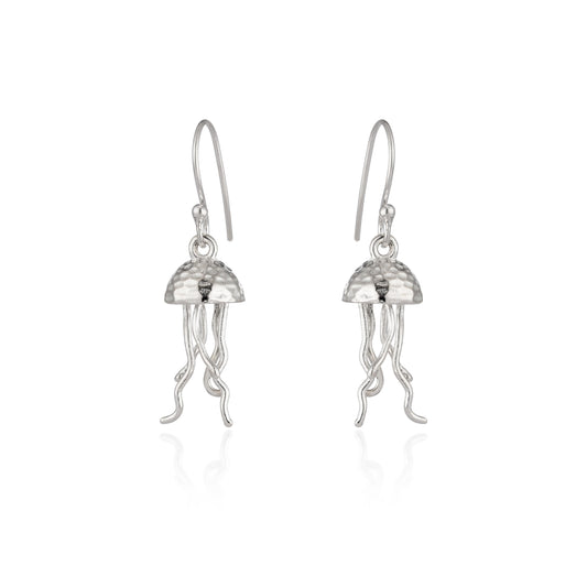 Sterling Silver Sea Side Collection Jelly Fish Earrings