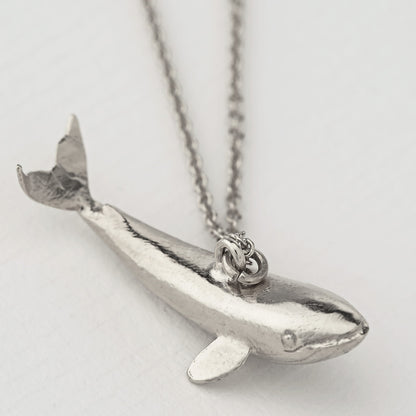 Alex Monroe Sterling Silver Baby Blue Whale Necklace