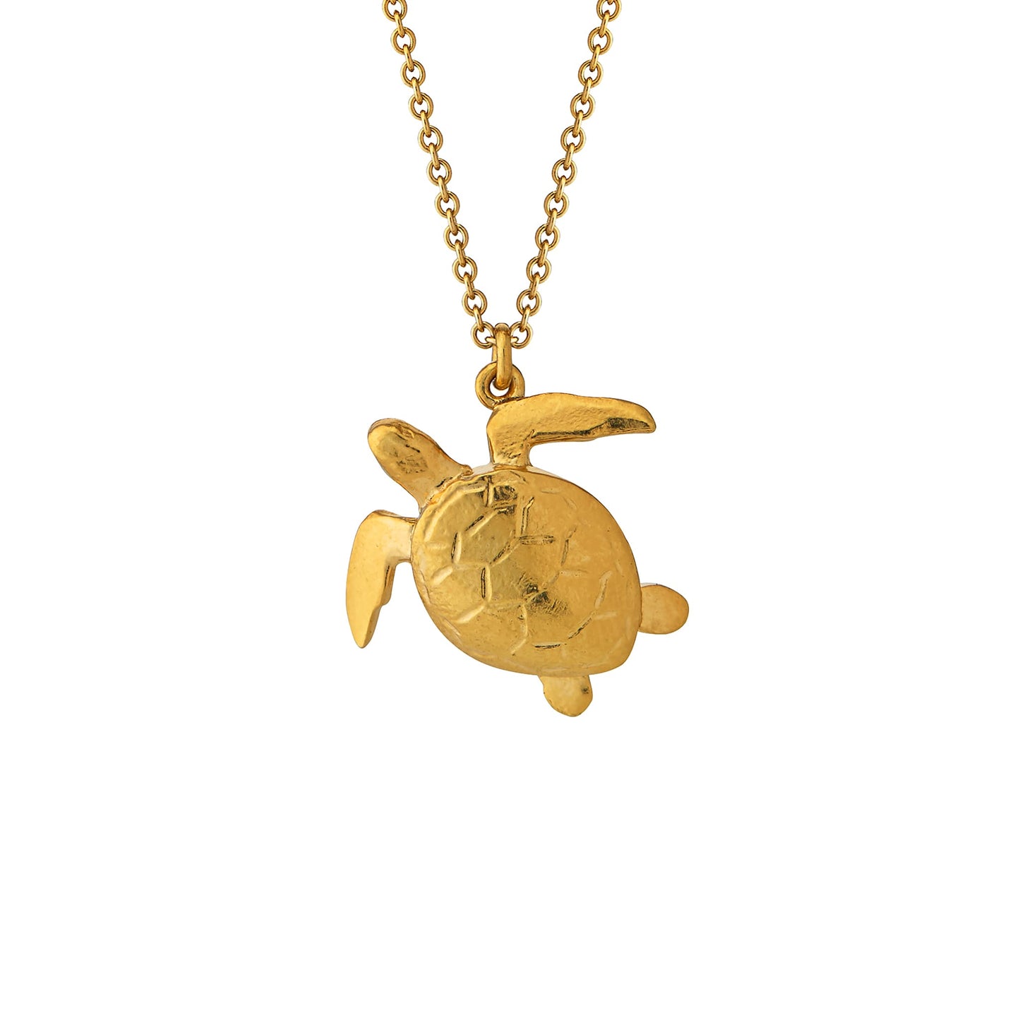Alex Monroe 22 carat Yellow Gold Vermeil Sea Turtle Necklace