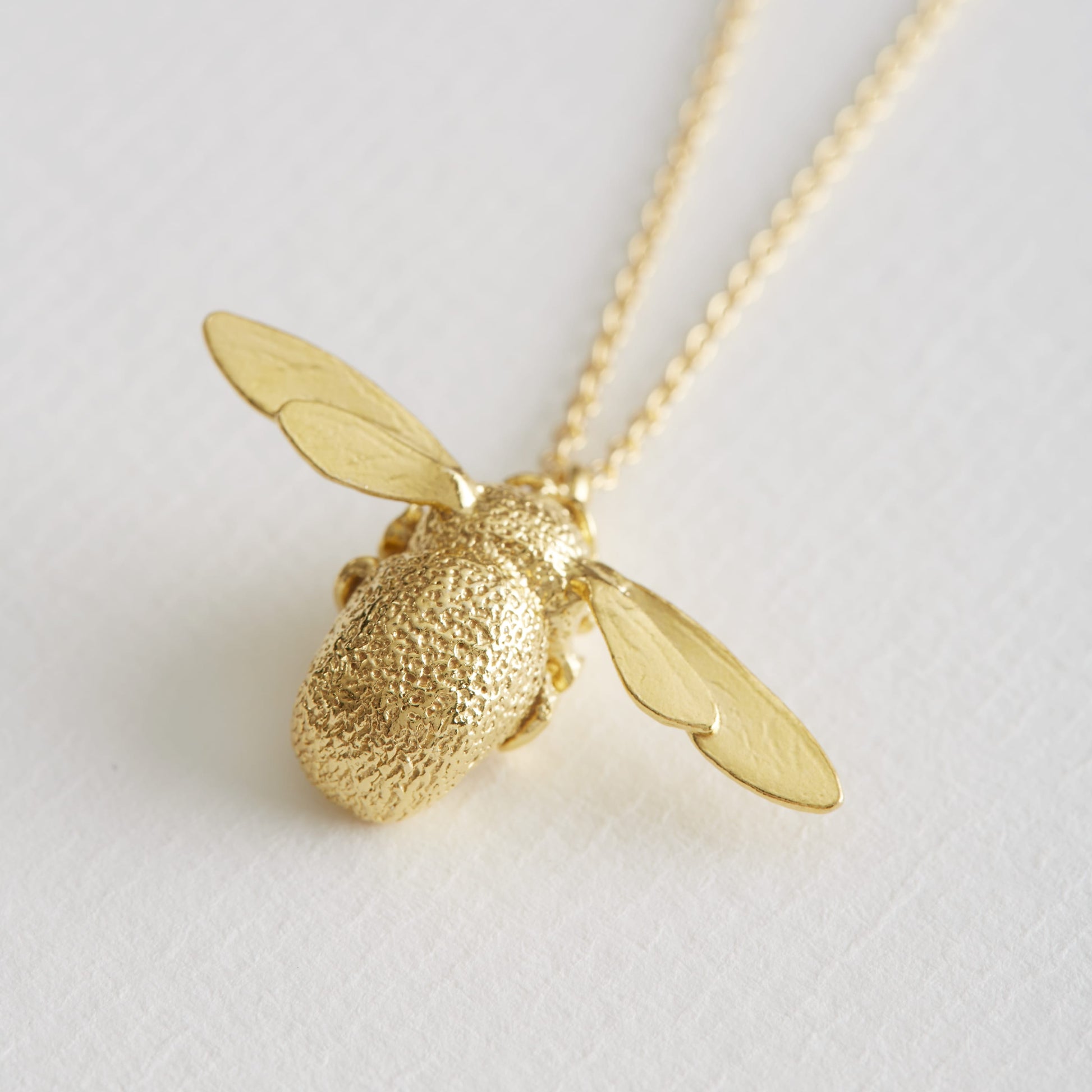Alex Monroe 22 carat Yellow Gold Vermeil Bumblebee Necklace