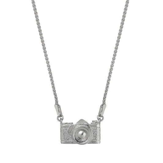 Alex Monroe Sterling Silver In-line Vintage Camera Necklace