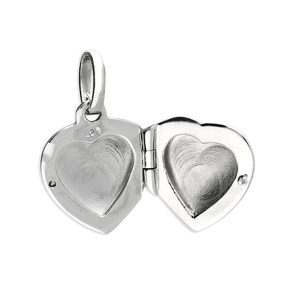 Joli Beau Sterling Silver Small Plain Polished Heart Locket