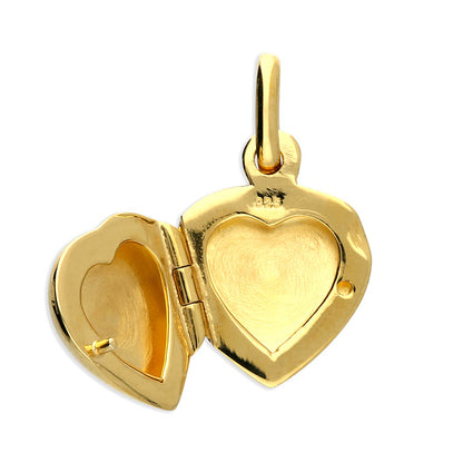 Joli Beau Sterling Silver Small 18ct Gold Vermeil Heart Locket