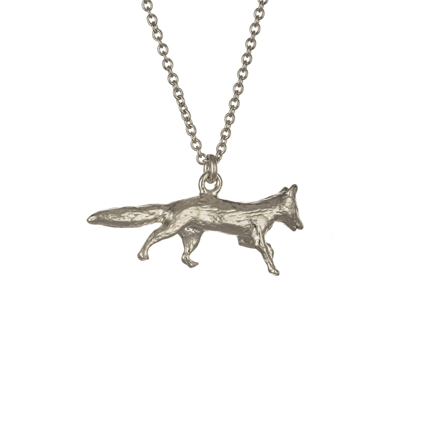 Alex Monroe Sterling Silver Prowling Fox Necklace