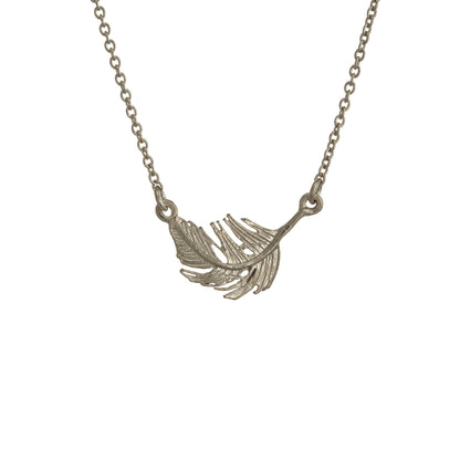 Alex Monroe Sterling Silver Little Feather Inline Necklace