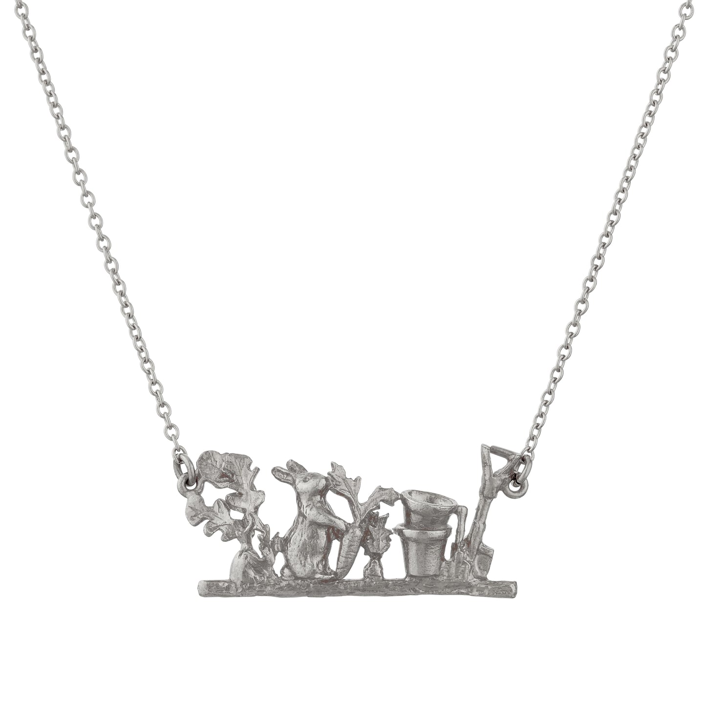 Alex Monroe Sterling Silver Inline Allotment Necklace