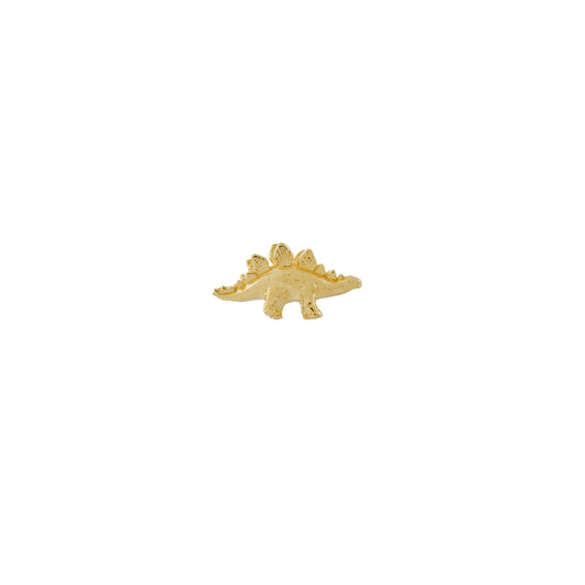 Alex Monroe 18 carat Yellow Solid Gold Teeny Tiny Stegosaurus Single Stud Earring