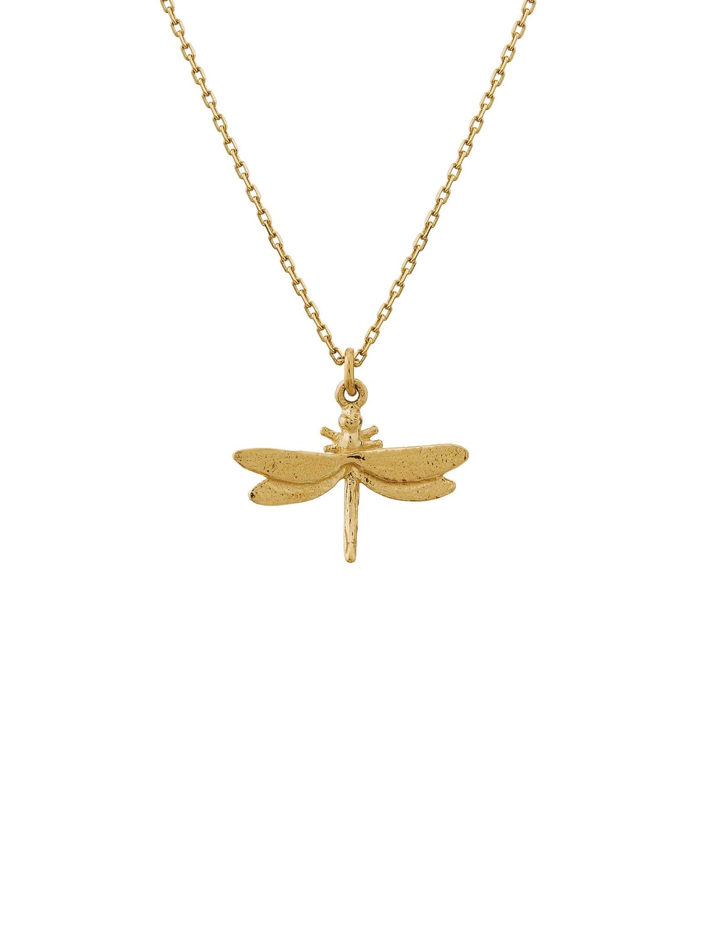 Alex Monroe 18carat Yellow Solid Gold Teeny Tiny Dragonfly Necklace